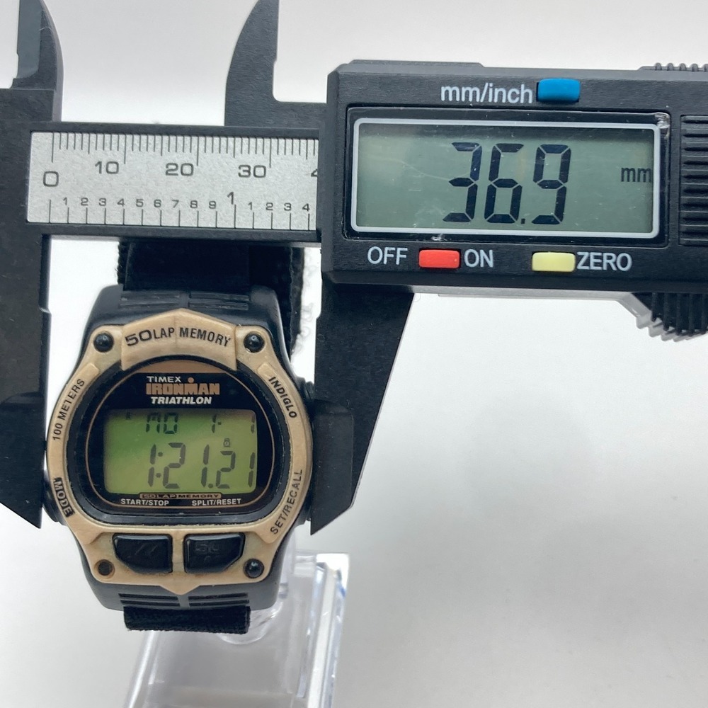 Vintage Timex Ironman Triathlon Men's Watch 37mm 50 Lap Indiglo 100M New Battery - Picture 9 of 16